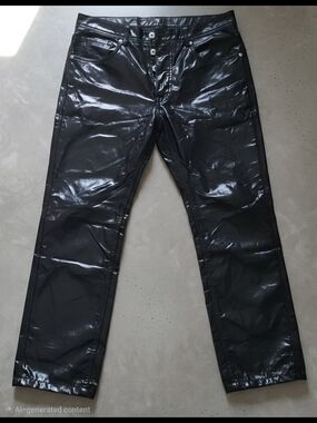 Vintage 80s/90s Jon pleather emo Gothic pants